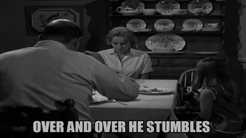"Over and Over He Stumbles" Triolet Animated GIF by @iamTalkyTina